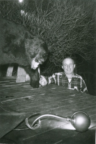 Frank and a bear